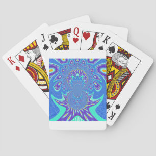 Moderne blaue Kunst Spielkarten