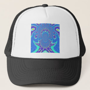 Moderne blaue Kunst Truckerkappe