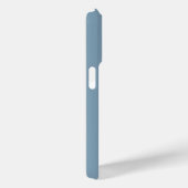 Moderne Blaue Küsten Weiße Monogramm Name Case-Mate iPhone Hülle (Rückseite / Rechts)