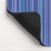 Moderne Blaue Lila Streifen Mousepad (Ecke)