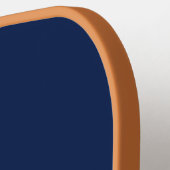 Moderne blaue Monogramminitiale Pickleball Schläger (Linke Seite)