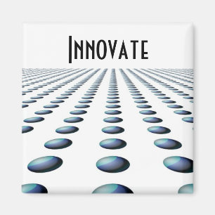 Moderne Blaue Musterdesign - Innovieren Magnet