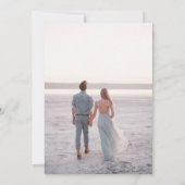 Moderne, blaue oder rosa Gender-Aufdeckung Einladung (Rückseite)