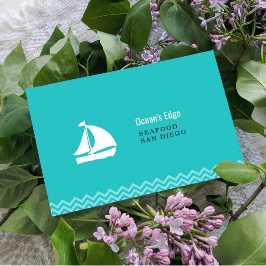 Moderne Blaue Ozeanwellen Maßgeschneiderte Vorlage