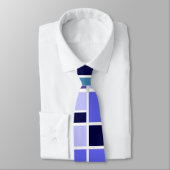 Moderne blaue Plätze Krawatte (Gebunden)