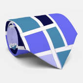 Moderne blaue Plätze Krawatte (Gerollt)