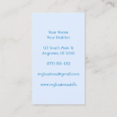 Moderne Blaue Quadrate Abstrakt Visitenkarte (Rückseite)