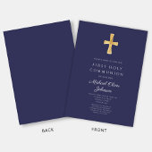 Moderne blaue religiöse junge Kommune Einladung