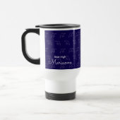 Moderne blaue Schluckmuster-Tasse Reisebecher (Links)