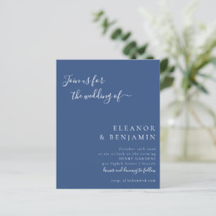 Moderne Blaue Schrift Minimalistische Klassische H