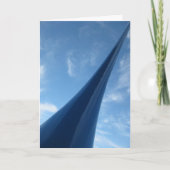 Moderne blaue Skulptur Karte (Vorderseite)