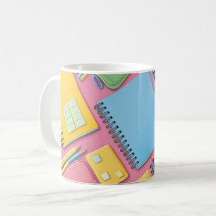 moderne blaue Spiralblock ist ideal für tak Kaffeetasse