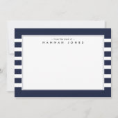 Moderne, blaue Streifen an der Grenze Mitteilungskarte (Vorderseite)