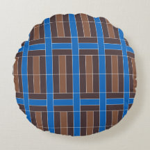 Moderne blaue und braune geometrische Karo-Muster