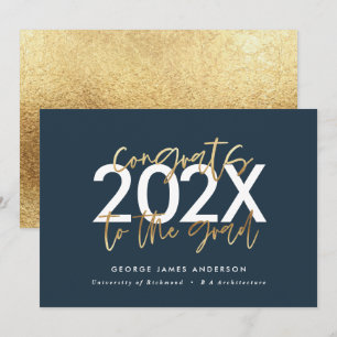 Moderne, blaue und goldene Schrift, stilvoller Abs