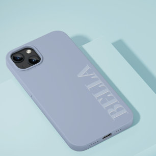 Moderne blaue und graue initiale minimalistische M iPhone 14 Hülle