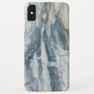 Moderne blaue und graue Marmortextur Case-Mate iPhone Hülle