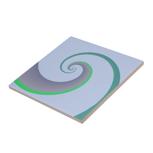 Moderne blaue und grüne Waves Fliese (Seite)