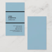 Moderne, blaue und moderne Visitenkarte (Vorne/Hinten)