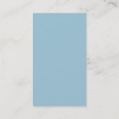 Moderne, blaue und moderne Visitenkarte (Rückseite)