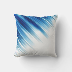 Moderne blaue und weiße dekorative Windstoß-Kissen Kissen