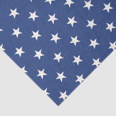 Moderne blaue und weiße Sternchen-Vereinbarung Seidenpapier (Ausschnitt)