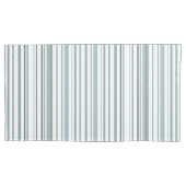 Moderne blaue und weiße Streifen an der Küste Kissenbezug (Vorderseite-Links)