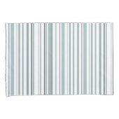 Moderne blaue und weiße Streifen an der Küste Kissenbezug (Vorderseite-Rechts)