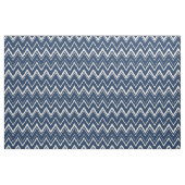 Moderne, blaue und weiße Zickzack Muster Stoff (Yard (91,4 cm))