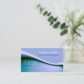 moderne blaue Visitenkarte (Stehend Vorderseite)