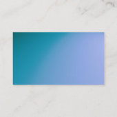 moderne blaue Visitenkarte (Rückseite)