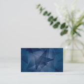 Moderne blaue Visitenkarte (Stehend Vorderseite)