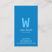 Moderne blaue visitenkarte (Rückseite)