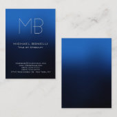 Moderne, blaue Visitenkarte (Vorne/Hinten)