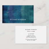 Moderne blaue Visitenkarte für den Ozean (Vorne/Hinten)