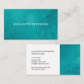 Moderne blaue Visitenkarte für den Ozean (Vorne/Hinten)