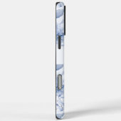 Moderne Blaue Wasserfarbe-Floral-Mustername Case-Mate iPhone Hülle (Rückseite / Rechts)