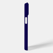 Moderne Blaue Weiße Monogramm Anfangsbuchstaben Case-Mate iPhone Hülle (Rückseite / Rechts)