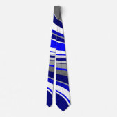 Moderne blaue Wirbel Krawatte (Rückseite)