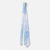 Moderne blaue Wolken Krawatte (Rückseite)