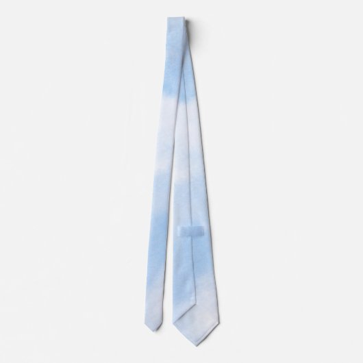 Moderne blaue Wolken Krawatte (Rückseite)