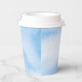Moderne blaue Wolken Pappbecher (Rechts)