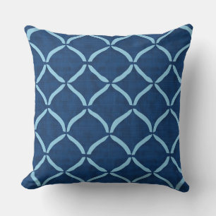Moderne blaue Wurfkissen Kissen