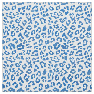 Moderne Blauer und weißer Cheetah-Muster für Tie Stoff
