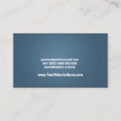 Moderne blaues Grün-Visitenkarte Visitenkarte (Rückseite)