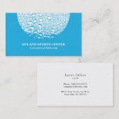 Moderne blaues Wasser-Zug-Visitenkarte Visitenkarte (Vorne/Hinten)