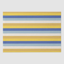 Moderne blaugelbe goldene Streifen Hanukkah Seidenpapier