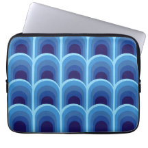 Moderne Blaugradient-Bogen-Muster