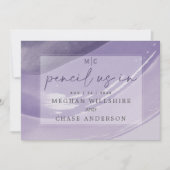 Moderne Bleistift Uplum Wasserfarbenstriche Einladung (Vorderseite)