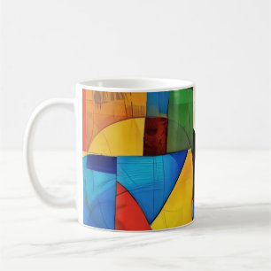 Moderne Bleiverglasung Kaffeetasse